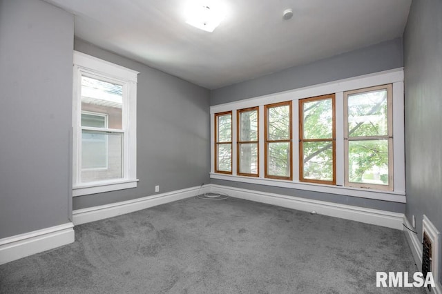 1121 N University St, Peoria, IL 61606 - spare room featuring carpet flooring and baseboards