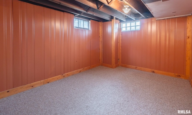 1108 Summer St, Pekin, IL 61554 - basement featuring plenty of natural light and carpet