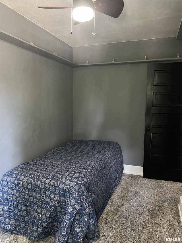 236 W Grant St, Macomb, IL 61455 - carpeted bedroom featuring ceiling fan