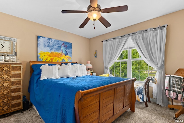 824 Debates St, Washington, IL 61571 - bedroom featuring carpet floors and ceiling fan