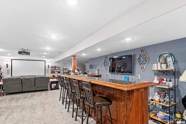 824 Debates St, Washington, IL 61571 - indoor bar featuring recessed lighting and carpet flooring