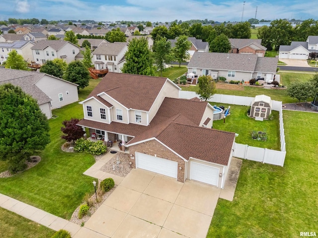 824 Debates St, Washington, IL 61571 - aerial view of residential area