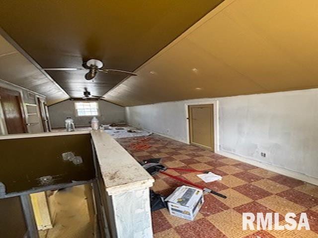 2714 W Laura Ave, West Peoria, IL 61604 - additional living space with lofted ceiling and baseboards