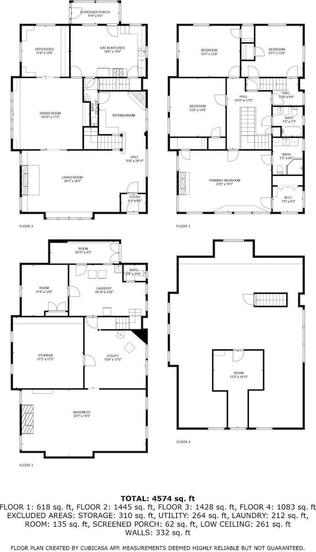 1227 W Barker Ave, Peoria, IL 61606 - view of property floor plan