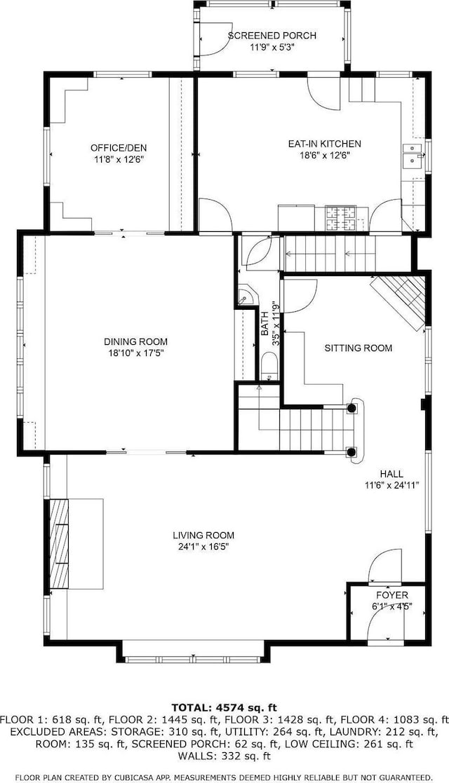 1227 W Barker Ave, Peoria, IL 61606 - view of home floor plan