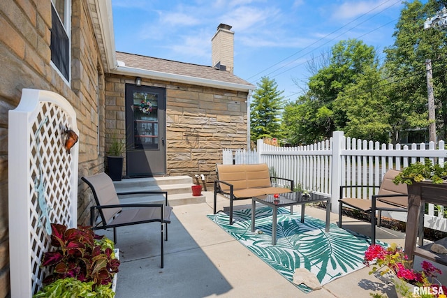 3126 N Avalon Pl, Peoria, IL 61604 - view of patio / terrace featuring an outdoor hangout area