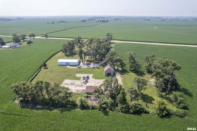 8373 State Route 93rd Rd, Toulon, IL 61483 - aerial overview of property's location featuring rural landscape and large plots for crops