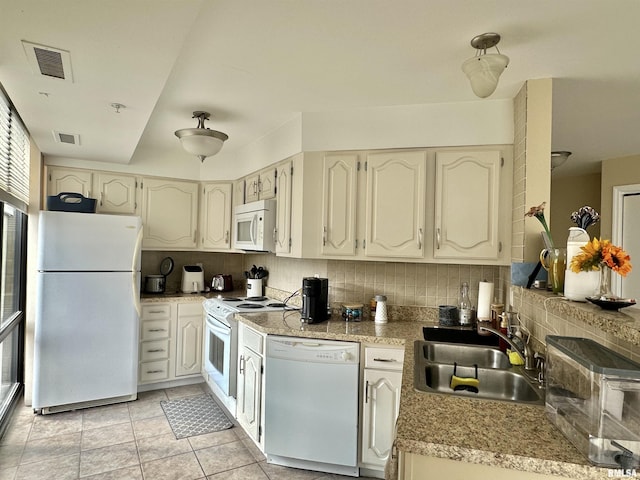 125 SW Jefferson Ave Unit W2A, Peoria, IL 61602 - kitchen featuring white appliances and tasteful backsplash