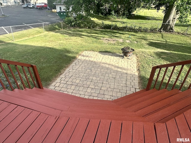146 W Locust St, Canton, IL 61520 - deck featuring a patio area and a fenced backyard