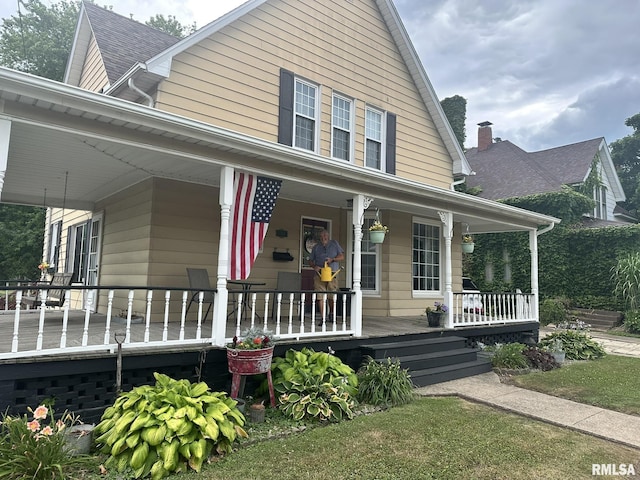 146 W Locust St, Canton, IL 61520 - view of front of home with covered porch