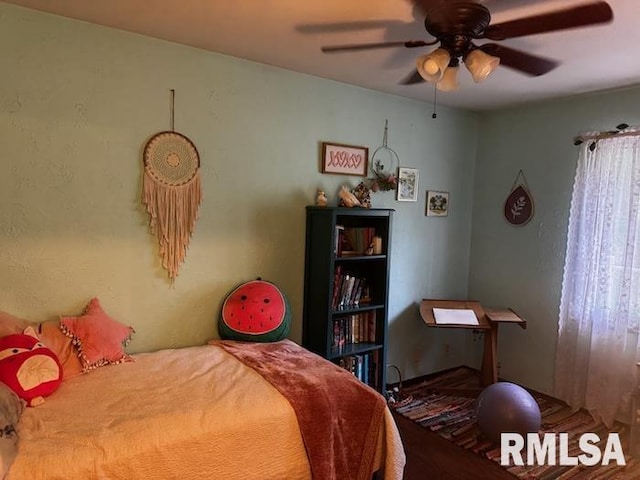 1415 E Sycamore St, Canton, IL 61520 - bedroom featuring a ceiling fan