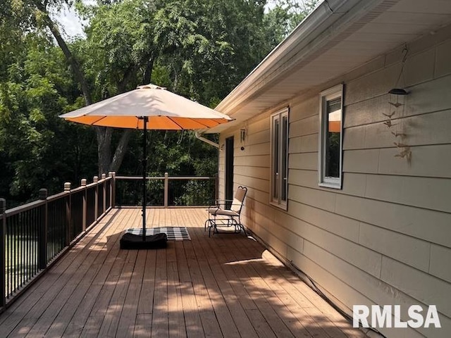 1415 E Sycamore St, Canton, IL 61520 - view of wooden terrace