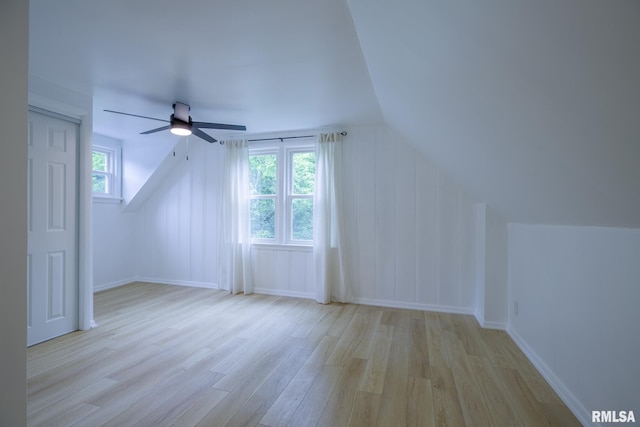 2129 Fondulac Dr, East Peoria, IL 61611 - bonus room with wood finished floors, plenty of natural light, a ceiling fan, and lofted ceiling