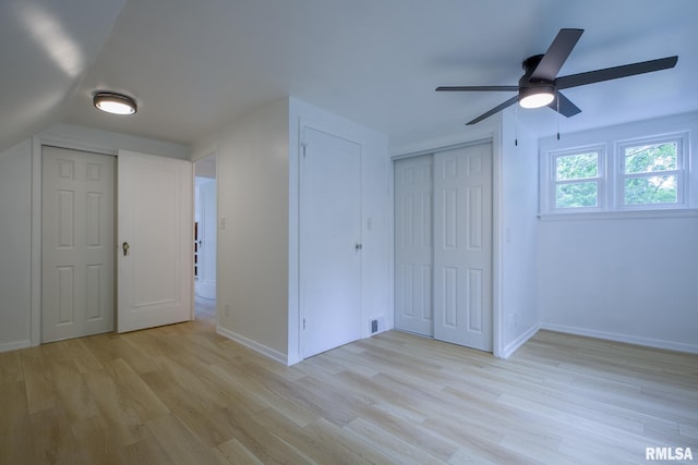 2129 Fondulac Dr, East Peoria, IL 61611 - unfurnished room with a ceiling fan and light wood finished floors