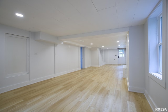 2129 Fondulac Dr, East Peoria, IL 61611 - spare room featuring light wood finished floors and recessed lighting