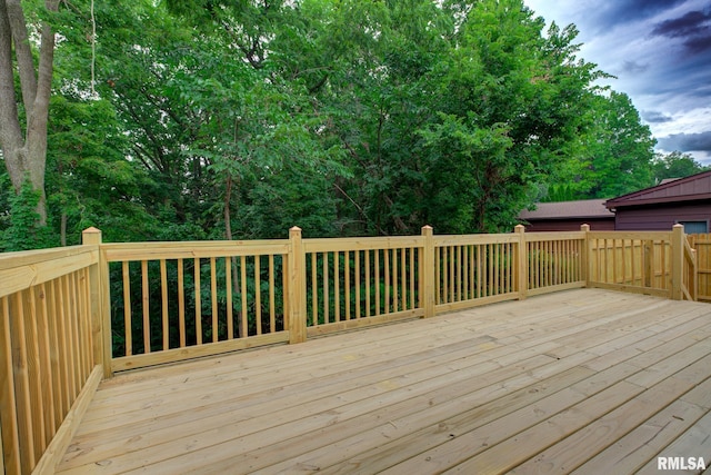 2129 Fondulac Dr, East Peoria, IL 61611 - view of wooden deck