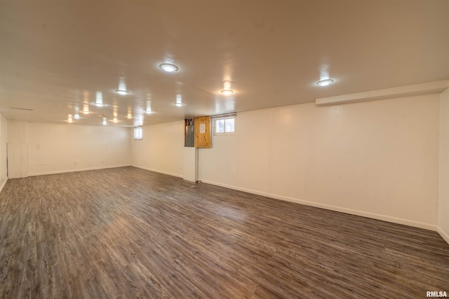 1025 E Maywood Ave, Peoria, IL 61603 - below grade area featuring dark wood-style flooring