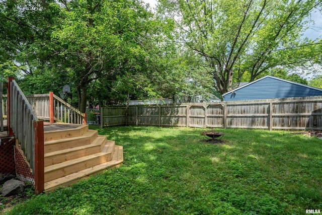 1025 E Maywood Ave, Peoria, IL 61603 - view of fenced backyard
