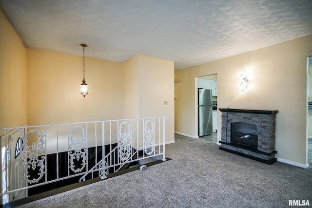 2705 W Millbrook Ct, Peoria, IL 61615 - corridor featuring carpet and an upstairs landing