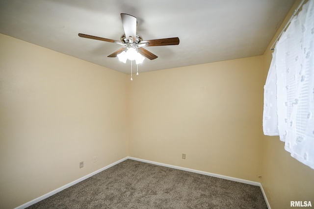 2705 W Millbrook Ct, Peoria, IL 61615 - spare room featuring carpet flooring and ceiling fan