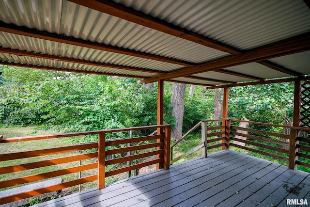 2705 W Millbrook Ct, Peoria, IL 61615 - view of wooden terrace