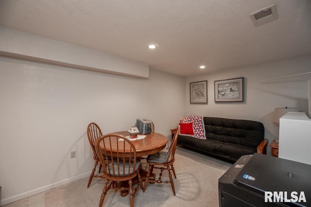 1701 Woodland Knolls Rd, Metamora, IL 61548 - dining space with recessed lighting and carpet