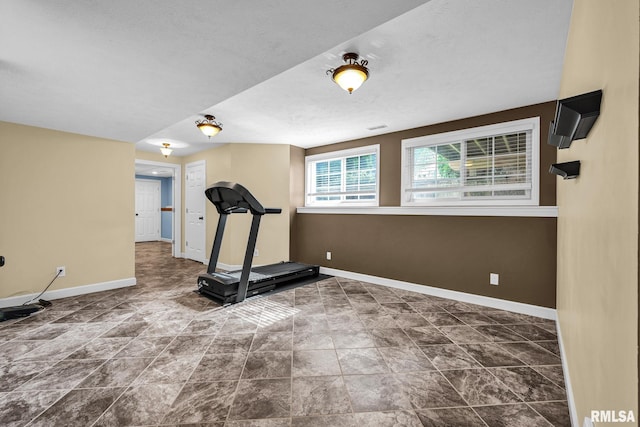 1129 Stonelake Ct, Metamora, IL 61548 - exercise room with baseboards