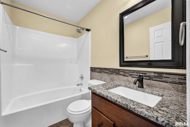 1129 Stonelake Ct, Metamora, IL 61548 - bathroom featuring vanity, tub / shower combination, and tile patterned floors