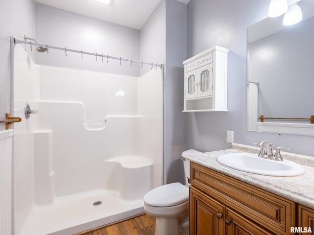 797 State Route 29th Hwy, Sparland, IL 61565 - full bath with vanity, a shower, and wood finished floors