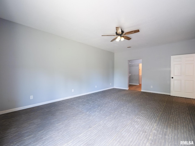 797 State Route 29th Hwy, Sparland, IL 61565 - spare room featuring a ceiling fan and baseboards