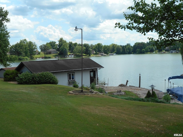140 Palemino Ln, Avon, IL 61415 - water view with a boat dock