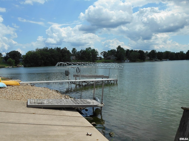 140 Palemino Ln, Avon, IL 61415 - dock area featuring a water view