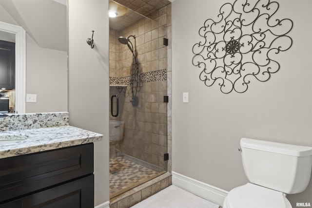 2815 W Windpointe Dr, Peoria, IL 61614 - bathroom featuring vanity and a stall shower