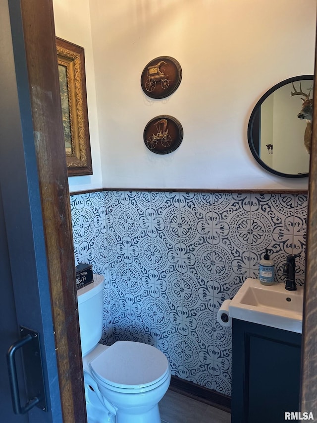 994 N Crafford St, Bushnell, IL 61422 - half bathroom with vanity and toilet