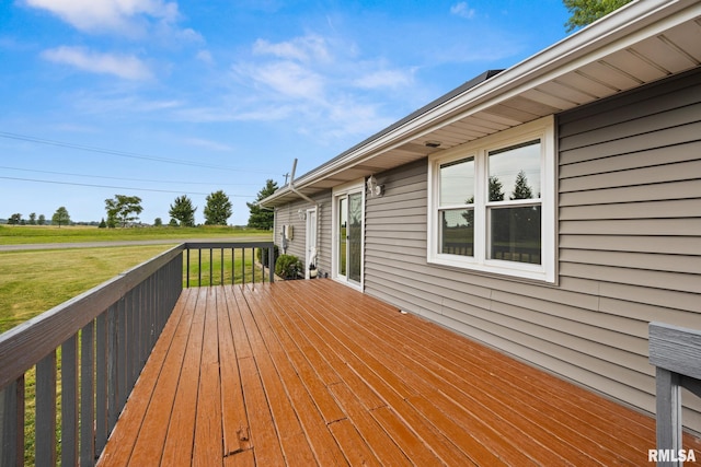 524 Crestview Dr, Metamora, IL 61548 - wooden terrace with a lawn
