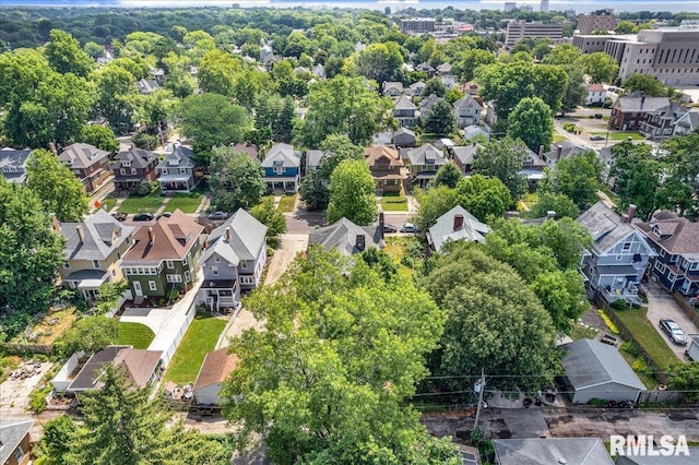 1027 N Maplewood Ave, Peoria, IL 61606 - aerial view of property's location featuring nearby suburban area