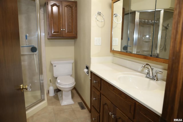 307 N Toepfer St, Tremont, IL 61568 - full bath featuring vanity, a shower stall, and tile patterned flooring