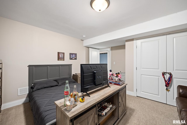 109 E Lee St, Tremont, IL 61568 - bedroom featuring light carpet and a closet