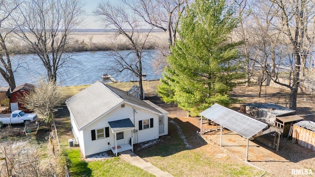6334 Macs Rd, Manito, IL 61546 - view from above of property with a nearby body of water