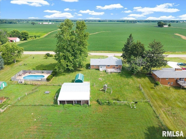 14100 Glasford-Canton Rd, Glasford, IL 61533 - aerial view of sparsely populated area featuring a pool area