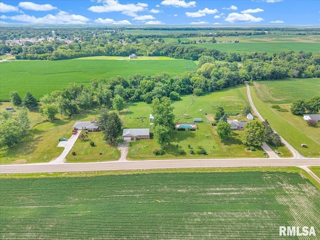 14100 Glasford-Canton Rd, Glasford, IL 61533 - aerial view of property and surrounding area featuring rural landscape
