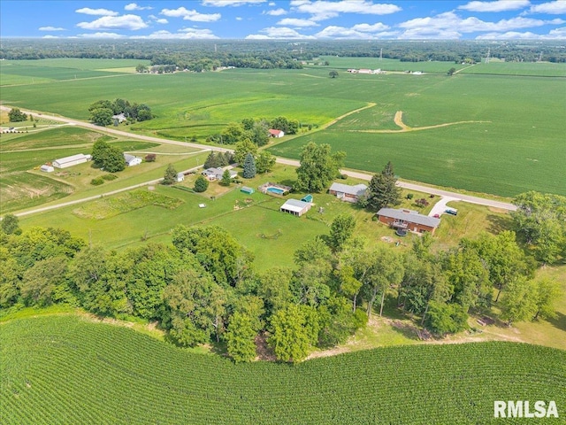 14100 Glasford-Canton Rd, Glasford, IL 61533 - aerial overview of property's location with rural landscape and abundant farmland