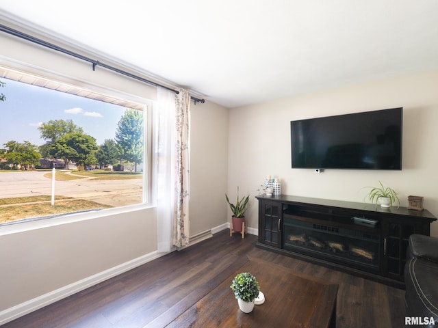 1100 Hampton Rd, Washington, IL 61571 - living area featuring wood finished floors and baseboards
