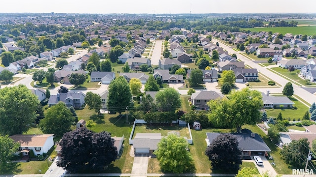 1100 Hampton Rd, Washington, IL 61571 - aerial view of property and surrounding area with nearby suburban area
