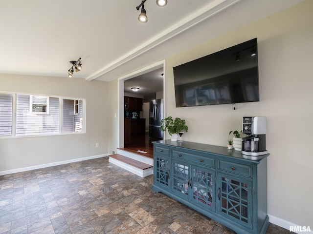 1100 Hampton Rd, Washington, IL 61571 - living area featuring baseboards and stone finish floors
