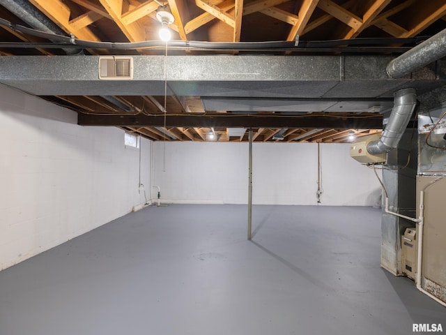 1100 Hampton Rd, Washington, IL 61571 - unfinished basement with heating unit