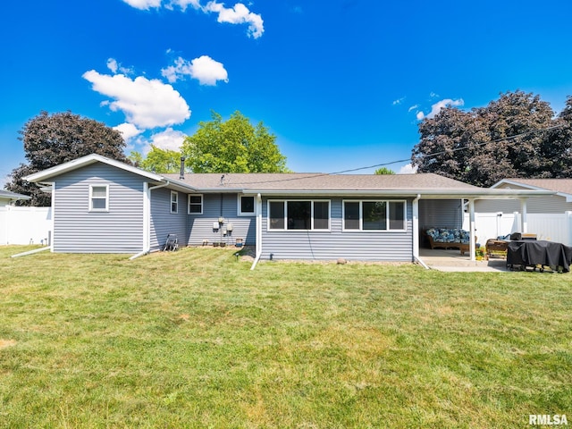 1100 Hampton Rd, Washington, IL 61571 - rear view of house with a patio