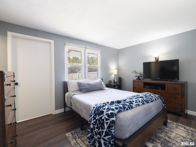 1100 Hampton Rd, Washington, IL 61571 - bedroom featuring dark wood-style floors and baseboards