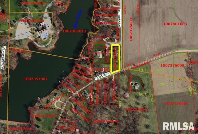 499 Goodsill Dr, East Galesburg, IL 61430 - map of property location with property boundaries highlighted