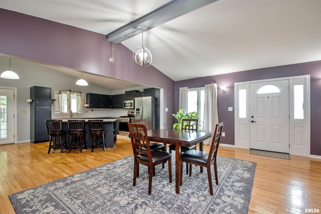 499 Goodsill Dr, East Galesburg, IL 61430 - dining area featuring light wood-style floors